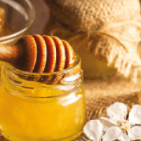 Honey jar with spoon